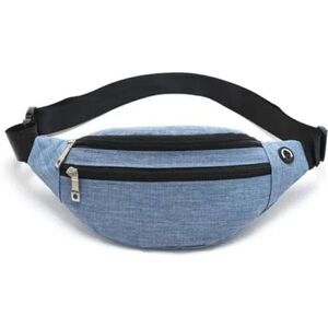 New Waterproof Waist Bag Pack with Adjustable Strap Denim Blue